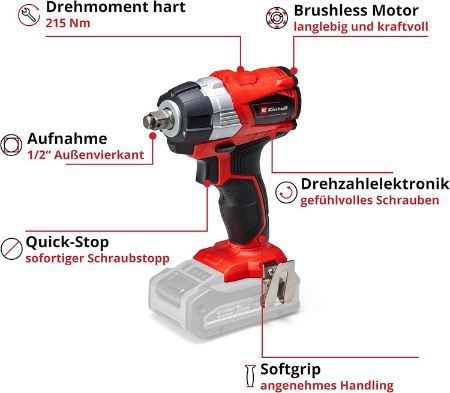 Einhell TP CW 18 Professional Akku Schlagschrauber für 67,99€ (statt 80€)