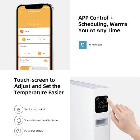 Xiaomi Smartmi 1S Elektrischer Heizkonvektor mit App Funktion für 77,49€ (statt 95€)