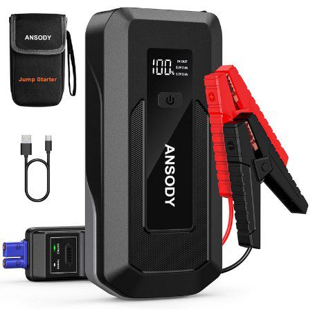 ANSODY S7 Starthilfe Powerbank mit 3.000A für 39,59€ (statt 60€)