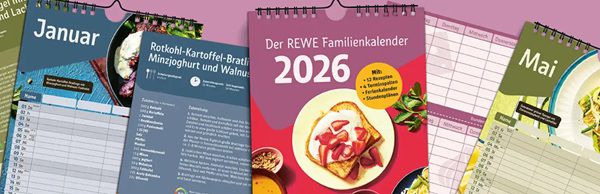 🗓️ Kostenloser Rewe Familienkalender 2026   ab jetzt in den Märkten verfügbar