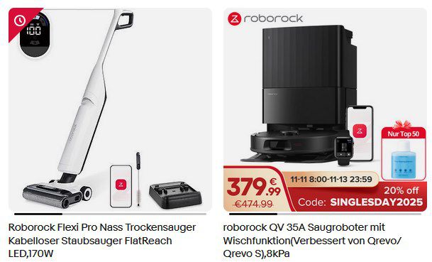 đ±đ eBay: 20% Singles Day Gutschein auf ausgewĂ€hlte Artikel von Xiaomi, Dreame, Anker & mehr đ±đ eBay: 20% Singles Day Gutschein auf ausgewĂ€hlte Artikel von Xiaomi, Dreame, Anker & mehr