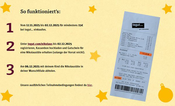 Nikolaus-Aktion bei Tegut Nikolaus Aktion bei Tegut