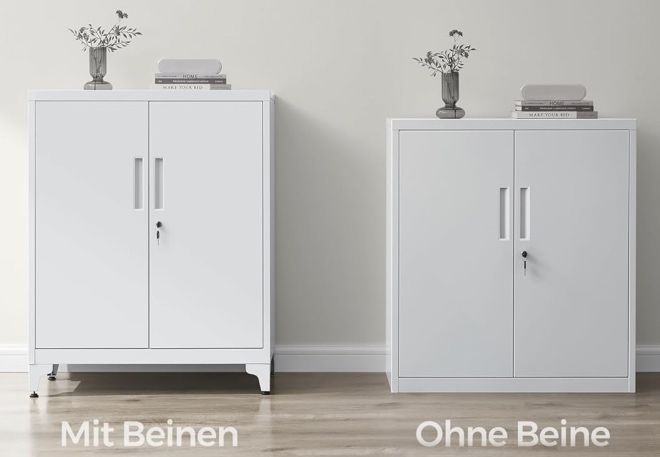 SONGMICS Mehrzweckschrank aus Stahl mit 2 Türen für 69,99€ (statt 108€)