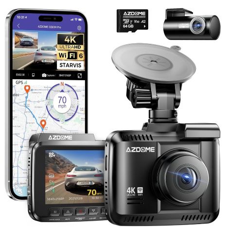 AZDOME GS63H Pro 4K/2,5K GPS WiFi Dashcam für 68,96€ (statt 82€)