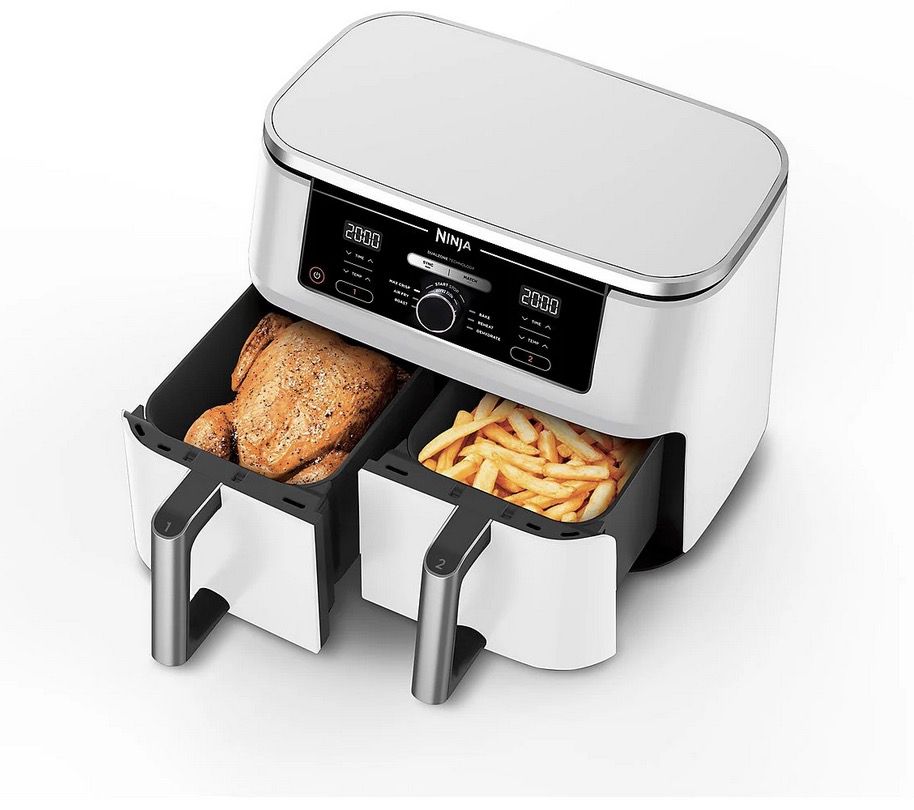 🍟 Ninja AF400EUWH weiße Dual Zone Heissluftfritteuse für 159€ (statt 172€)