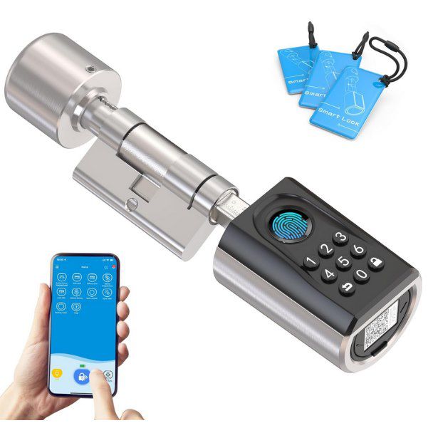 🔑📱 ToucA51 smartes Türschloss mit Fingerabdruck, PIN, RFID & App für 109€ (statt 129€)
