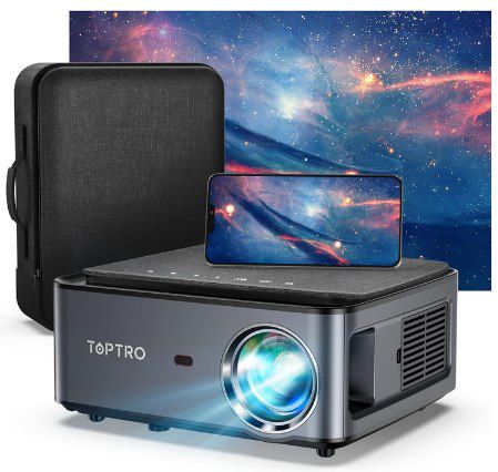 TOPTRO X1 1080p Beamer mit Trapezkorrektur für 99,99€ (statt 140€)
