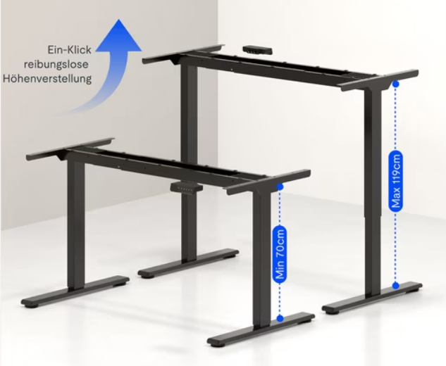 Flexispot EB2 höhenverstellbarer Schreibtisch (ohne Tischplatte) für 139,99€ (statt 199€)