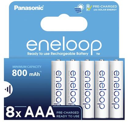 🔋 8er Pack Panasonic eneloop AAA Micro Akkus mit je 800mAh für 15,12€ (statt 20€)
