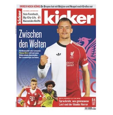 ⚽ 104 Ausgaben vom Kicker für 292,80€ + Prämie 160€ Scheck