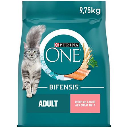9,75Kg Purina ONE Bifensis Trockenfutter mit Lachs für 35,20€ (statt 51€)