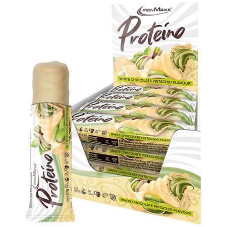 💪 12er Pack IronMaxx Proteino White Chocolate Pistachio ab 13,58€ (statt 24€)