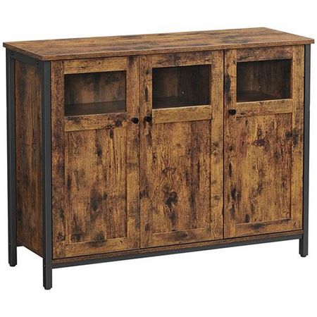 VASAGLE Vintage Sideboard mit 3 Türen für 75,99€ (statt 99€)