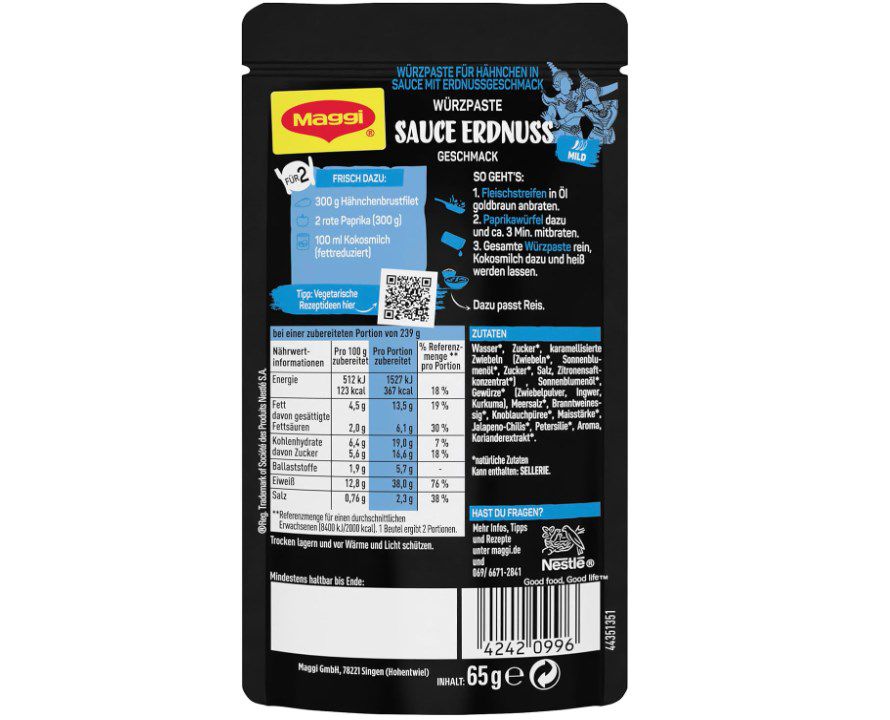 🥜 11x Maggi Food Travel Würzpaste Erdnuss Asian Style ab 4,98€ (statt 12€)