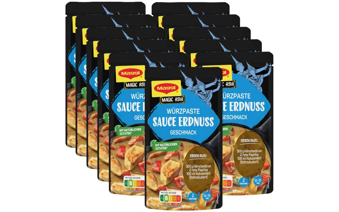 🥜 11x Maggi Food Travel Würzpaste Erdnuss Asian Style ab 4,98€ (statt 12€)