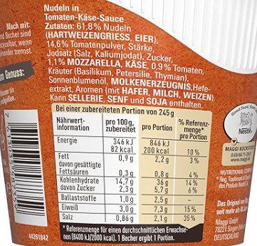 8x MAGGI 5 Minuten Terrine Nudeln in Tomaten Mozzarella Sauce ab 7,99€ (statt 12€)