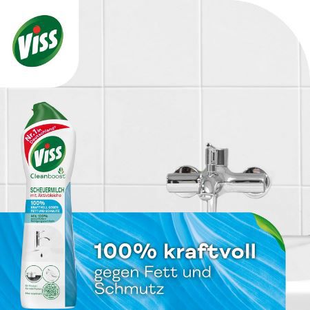 Viss Cleanboost Scheuermilch mit Aktivbleiche, 500ml ab 1,42€ (statt 3,25€)