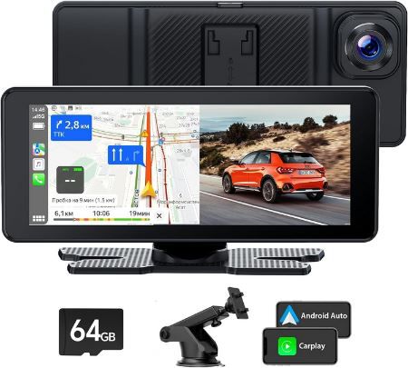 Volam 6,86 CarPlay Screen für Apple Carplay & Android mit 2,5K Kamera für 59,99€ (statt 120€)