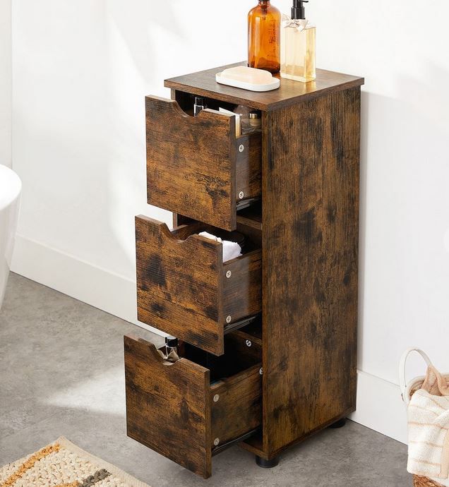 Vasagle Vintage Badschrank mit Schubladen für 43,99€ (statt 60€)