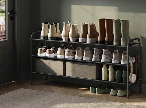 SONGMICS Schuhregal mit 3 Ebenen aus Stoff für 16,99€ (statt 27€)
