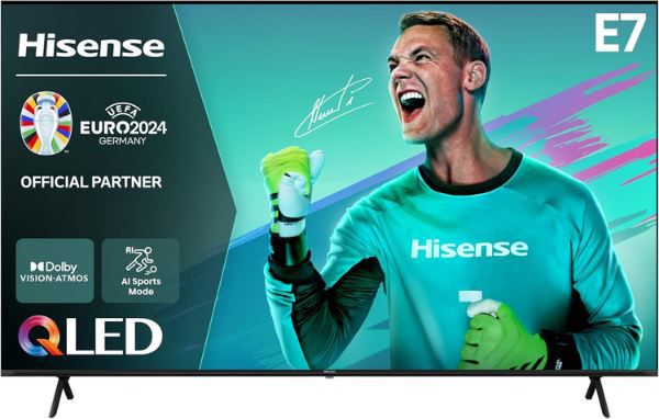 📺 Hisense 85E7NQ   85 4K UHD QLED Smart TV für 999€ (statt 1.239€)