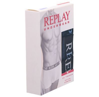 3er Pack Replay Basic Cuff Logo Boxershorts ab 9,99€ (statt 16€)   nur S + L