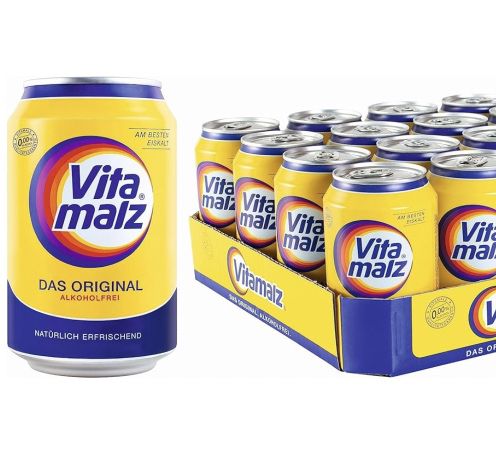 🥤 24x Vitamalz in 0,33L Dose ab 15€ (statt 20€) – 63 Cent pro Dose