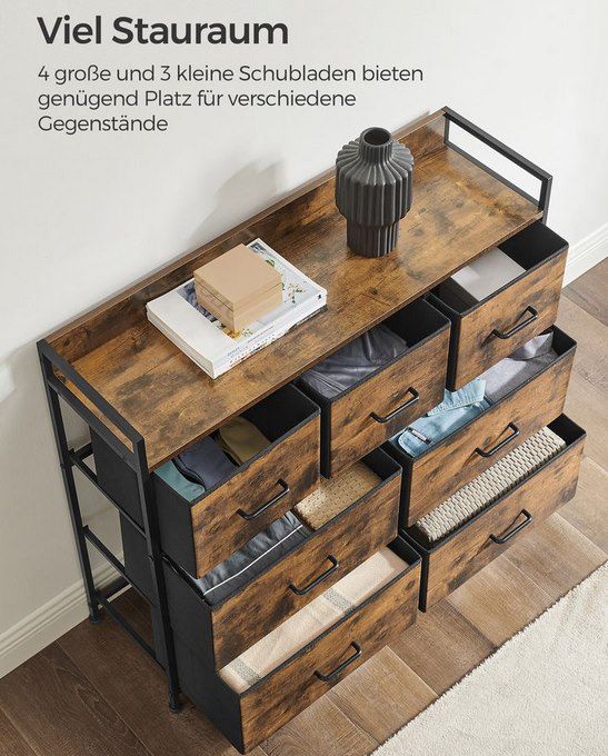 SONGMICS Kommode mit 7 Schubladen für 52,99€ (statt 64€)