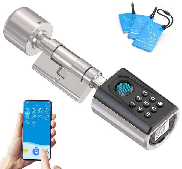 🔑📱 ToucA51 smartes Türschloss mit Fingerabdruck, PIN, RFID & App für 109€ (statt 169€)