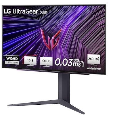 🖥️ LG Electronics UltraGear™ OLED Gaming Monitor mit 27 für 570,99€ (statt 677€)