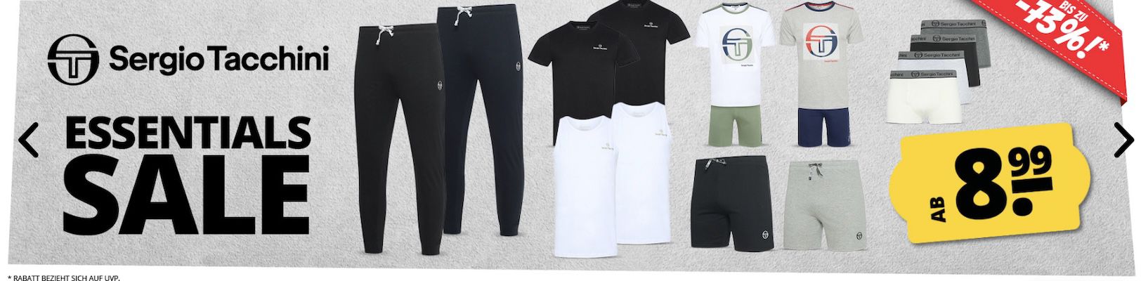 👕 SportSpar: Sergio Tacchini Sale ab 4,99€ + 5€ Gutschein ab 60€