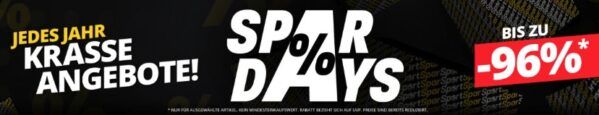 🔥 SportSpar Spardays Sale mit bis zu 96% Rabatt + 5€ Gutschein ab 60€