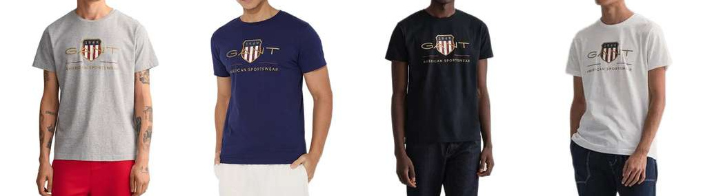 2x GANT Herren Logo Shirt in 4 Farben für 40€ (statt 65€)