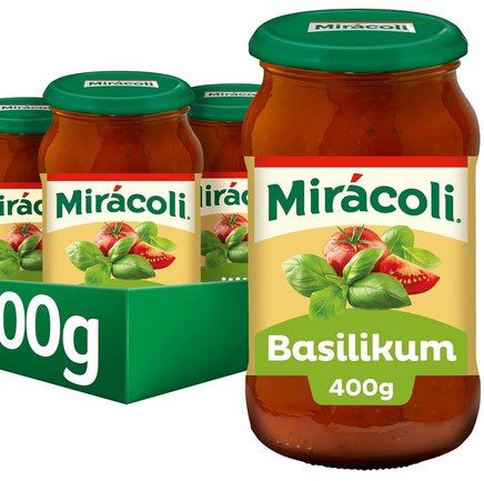 🌱🍅 6x MIRÁCOLI Pasta Sauce Basilikum (je 400g) ab 9,79€ (statt 15€)