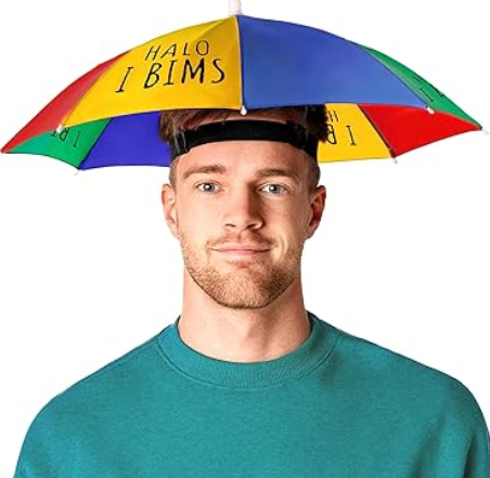 SPIELFERKEL Halo I Bims Sonnenschirmhut für Festivals & Co. nur 9,99€