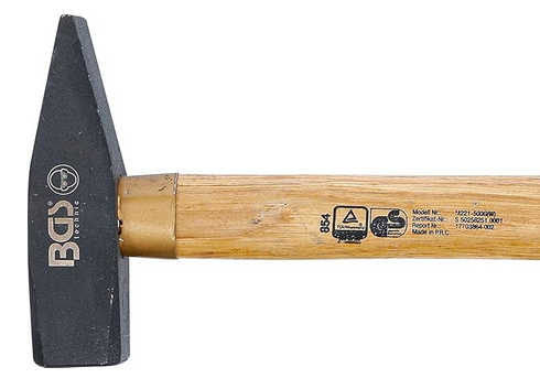 BGS 854 Schlosserhammer mit Holz Stiel 500g für 5,77€ (statt 12€)