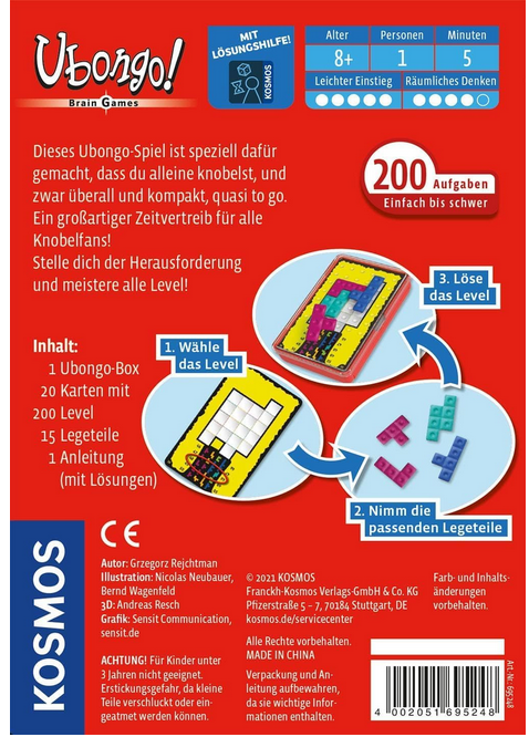 KOSMOS 695248 Ubongo! mobiles Brain Game 1Person für 8,99€ (statt 11€)