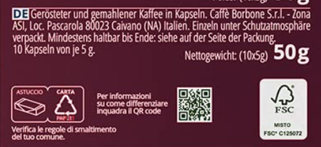 100 Nespresso Kapseln Caffe Borbone Magica Palermo 10x10 für 20,50€ (statt 29€)