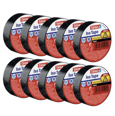 💪 10x 10m tesa schwarzes Isolierband für 5,99€ (statt 13€) 💪 10x 10m tesa schwarzes Isolierband für 5,99€ (statt 13€)