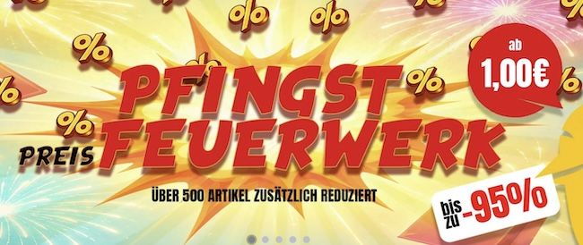 🥵 Picksport Pfingst-Feuerwerk: Artikel bis -95% reduziert 🥵 Picksport Pfingst Feuerwerk: Artikel bis 95% reduziert