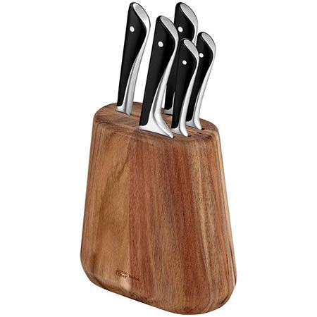 Jamie Oliver by Tefal 5 teiliges Küchenmesser Set + Block für 82,29€ (statt 127€)