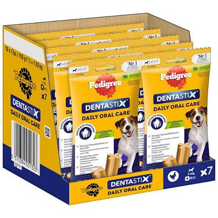 10 x 7er Pack Pedigree DentaStix Daily Oral Care Hundesnack ab 9,36€ (statt 16€)
