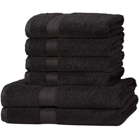 6er Pack Amazon Basics Handtuch-Set aus Baumwolle für 25€ (statt 33€)