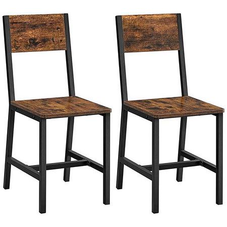 2er Set VASAGLE Esszimmerstühle im Vintage Design für 38,99€ (statt 50€)