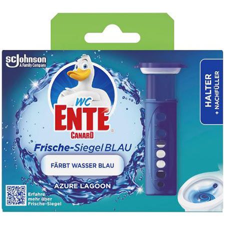 🚽 WC-Ente Frische-Siegel Azure Lagoon Starter-Set inkl. 1 Nachfüller ab 1,79€