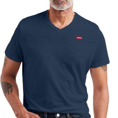 Levi´s Herren T-Shirt Original Housemark Dress Blues für 16,95€ (statt 22€)