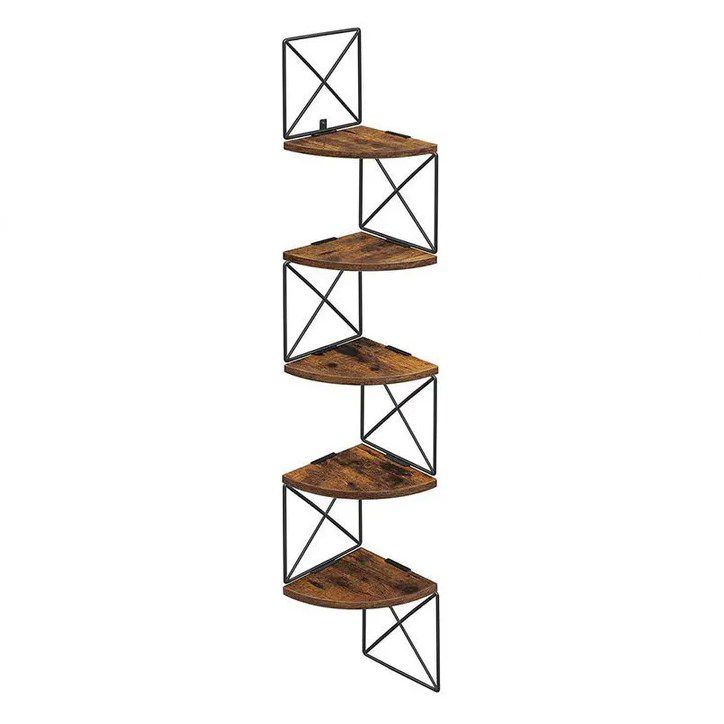 VASAGLE Eckregal mit 5 Ebenen zur Wandmontage für 15,99€ (statt 26€)