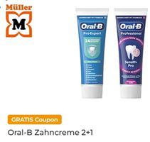 Couponplatz: 2x Oral-B Zahncreme kaufen und 1x Oral-B Zahncreme gratis dazu