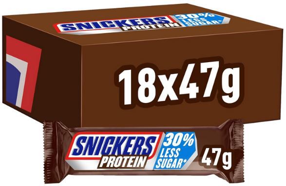 🍫 18er Pack Snickers Protein Riegel, je 47g ab 24,59€ (statt 33€)