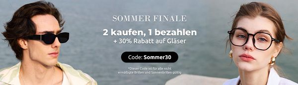 Firmoo: Zwei Brillen kaufen   nur eine bezahlen & 30% Rabatt auf Gläser